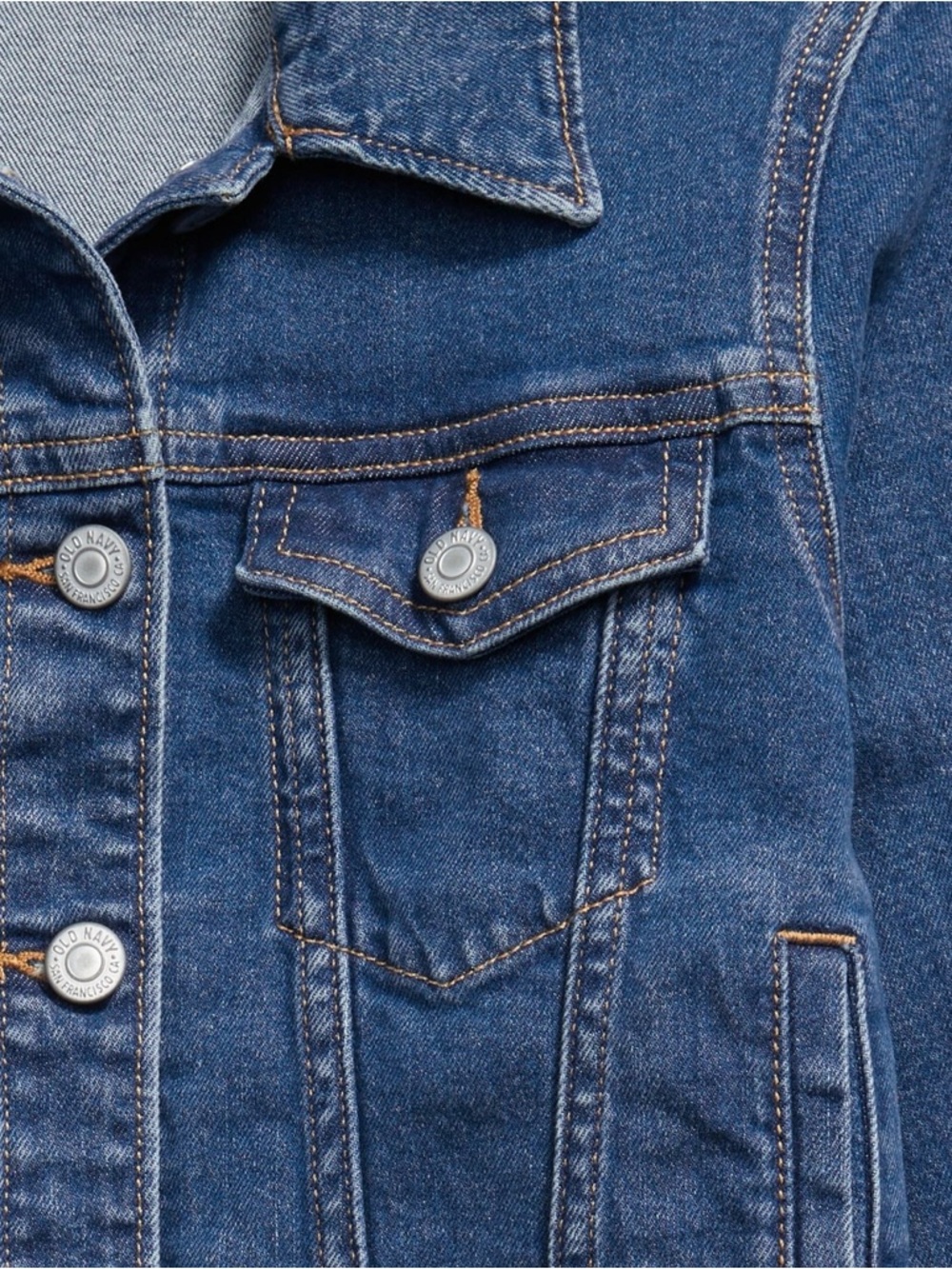 Old Navy Faded Blue Denim Jacket - Picture 3 of 5